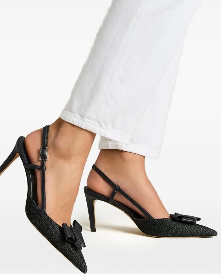 Kiton Slingback pumps met strikdetail Blauw - Foto 4