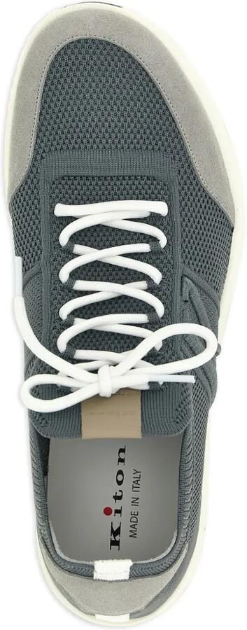 Kiton Slip-on sneakers met suède vlakken Blauw - Foto 3