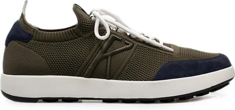 Kiton Sneakers met gebreide vlakken Groen