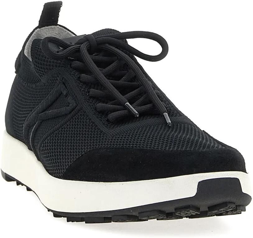 Kiton Sneakers met mesh vlak Zwart - Foto 2