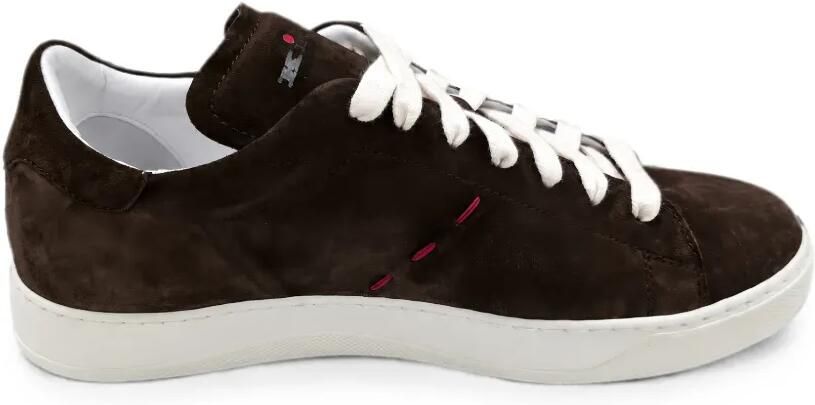 Kiton Sneakers met suède afwerking Bruin