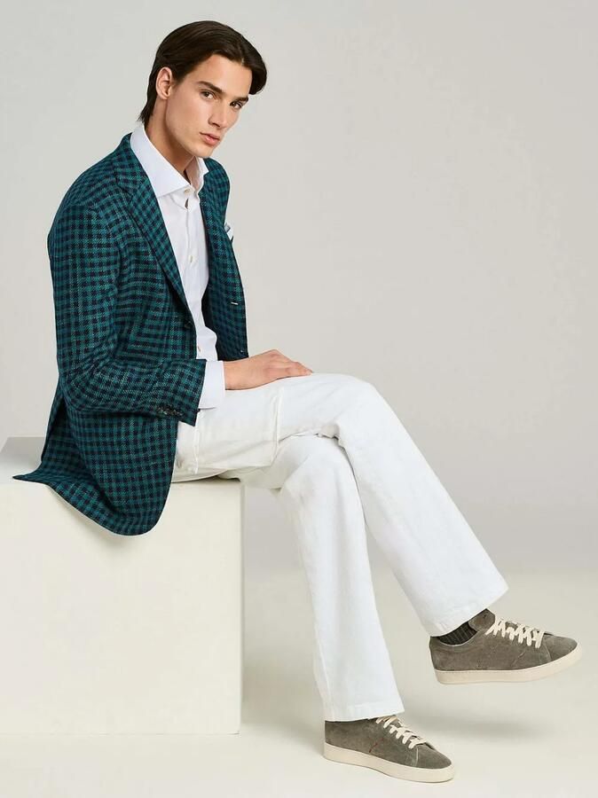 Kiton Sneakers met suède afwerking en logo-print Grijs - Foto 4