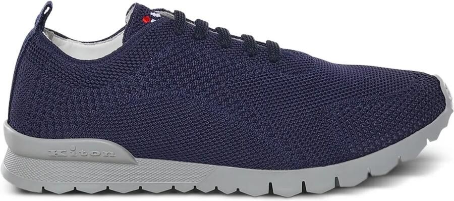 Kiton Sneakers met textuur Blauw