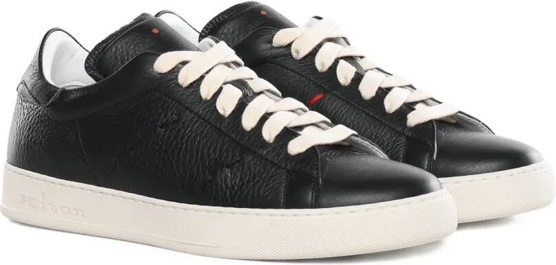 Kiton Sneakers van bewerkt leer Zwart - Foto 3