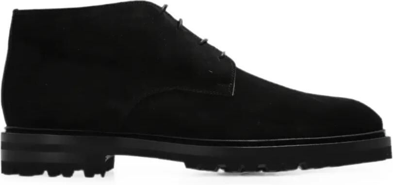Kiton Suède desert boots Zwart