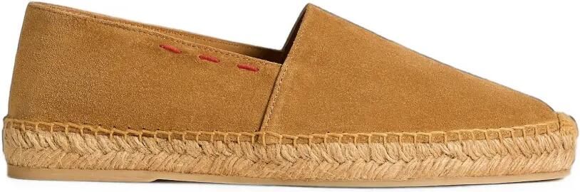 Kiton Suède espadrilles Bruin