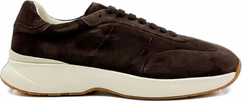 Kiton suede lace-up sneakers Bruin