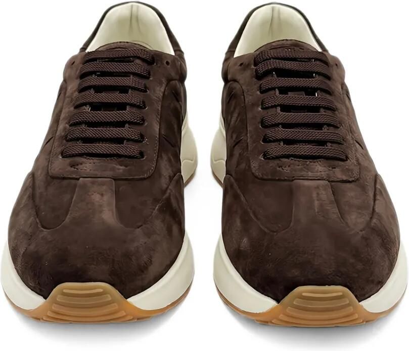 Kiton suede lace-up sneakers Bruin - Foto 2