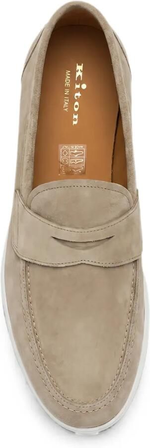Kiton Suède loafers Beige - Foto 3