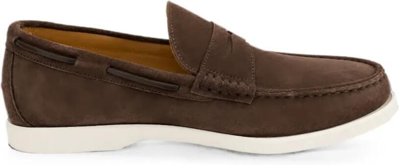 Kiton Suède loafers Bruin