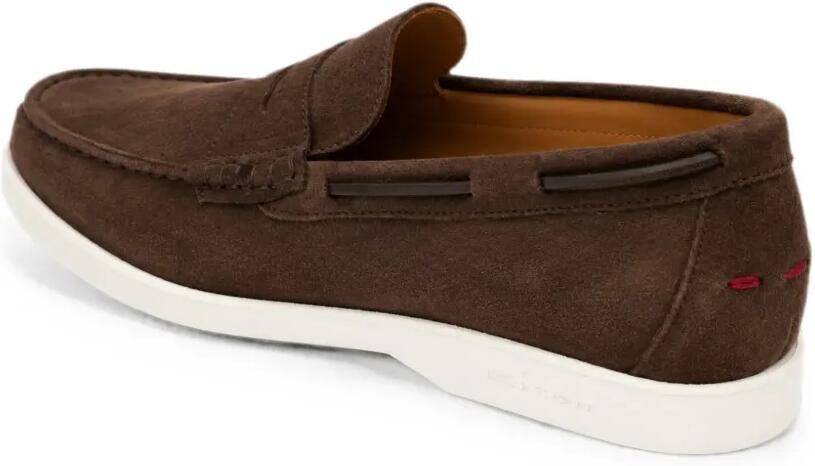 Kiton Suède loafers Bruin - Foto 4