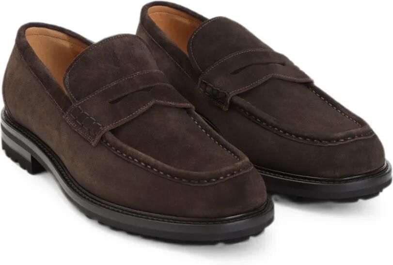 Kiton Suède loafers Bruin - Foto 3