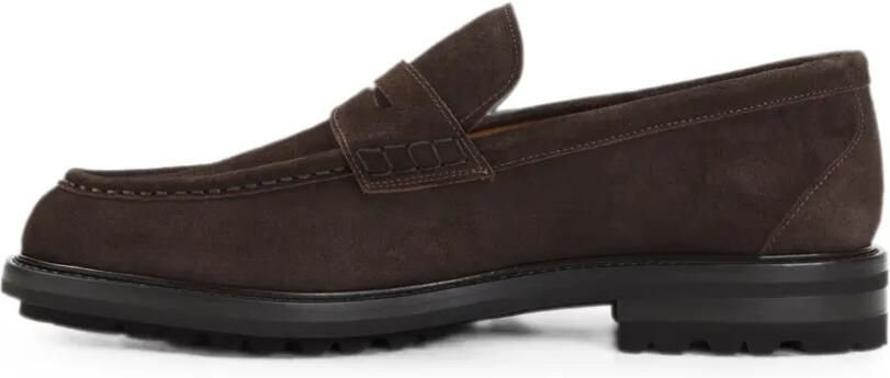 Kiton Suède loafers Bruin - Foto 4