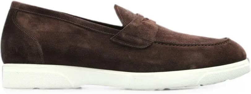 Kiton Suède loafers Bruin