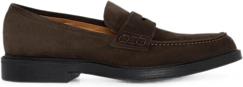 Kiton Suède loafers Bruin