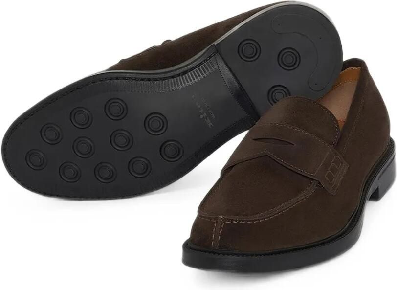 Kiton Suède loafers Bruin - Foto 4