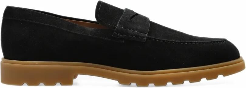 Kiton Suède loafers Zwart