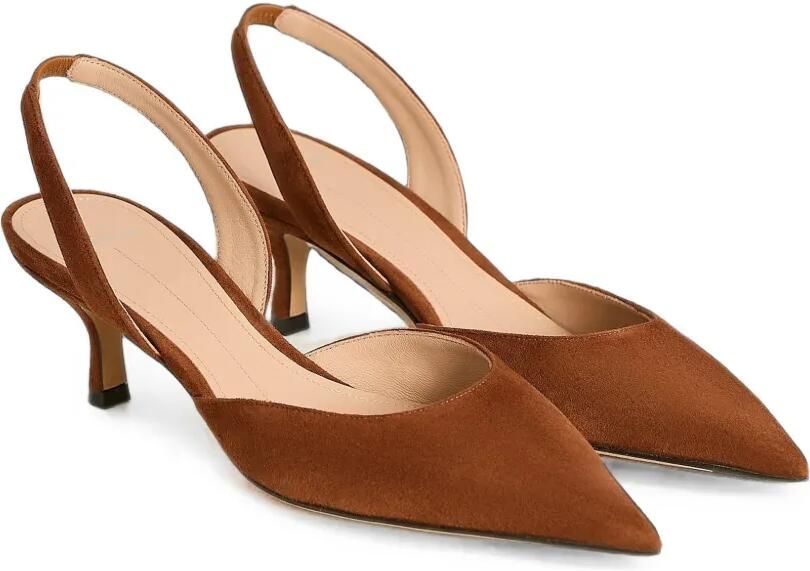 Kiton Sue slingback pumps Bruin - Foto 4