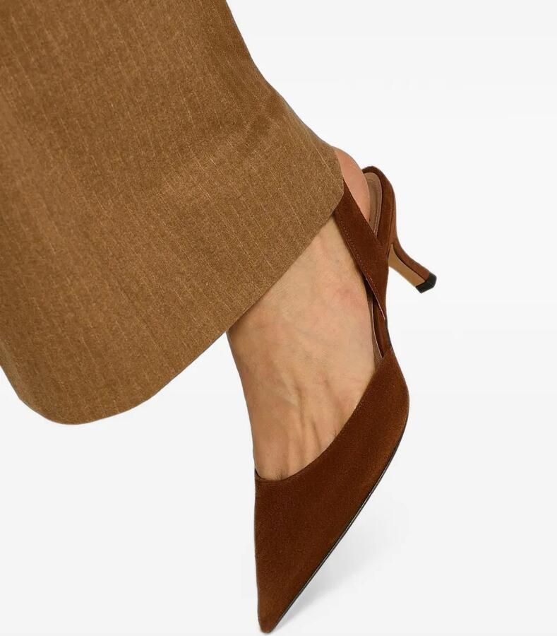 Kiton Sue slingback pumps Bruin - Foto 2