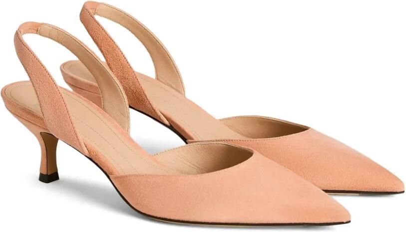 Kiton suede slingback court pumps Roze - Foto 5