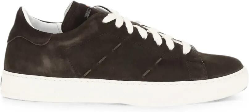 Kiton Suède sneakers Bruin