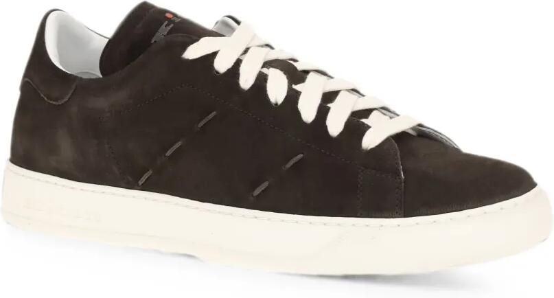 Kiton Suède sneakers Bruin - Foto 2