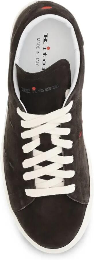 Kiton Suède sneakers Bruin - Foto 4