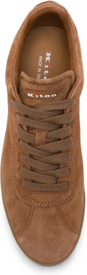 Kiton Suède sneakers Bruin - Foto 3