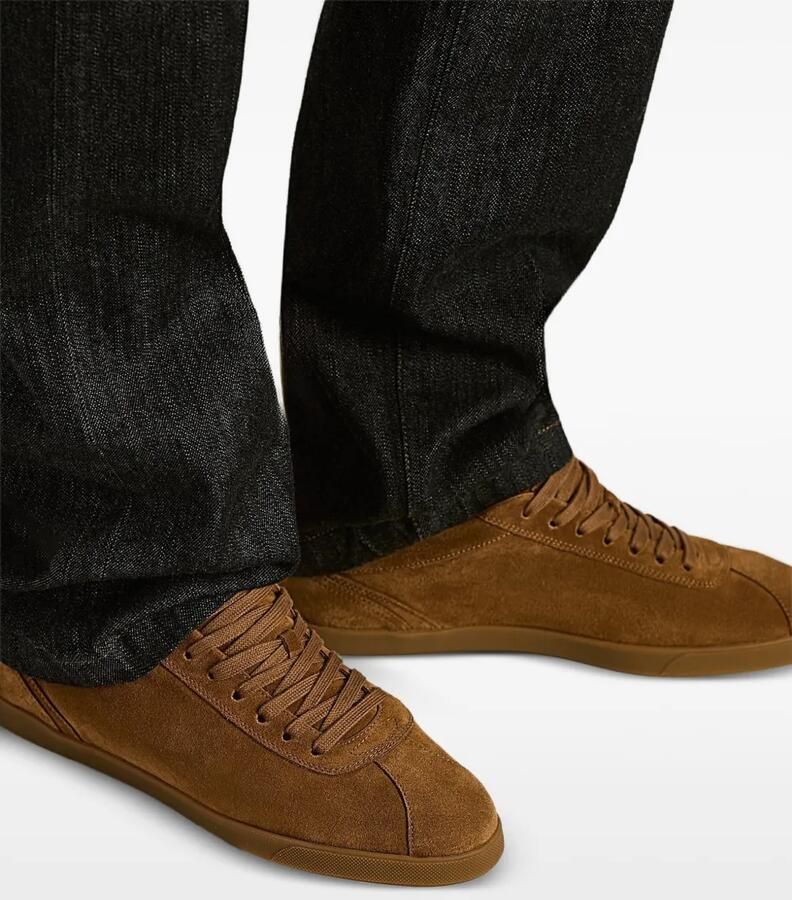 Kiton Suède sneakers Bruin - Foto 2