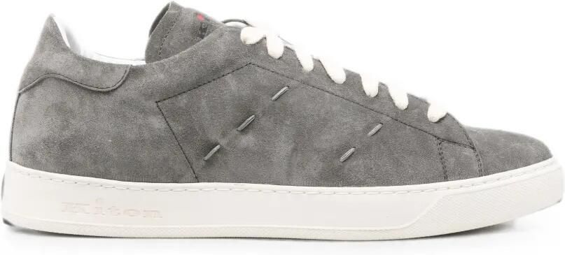 Kiton Suède sneakers Grijs