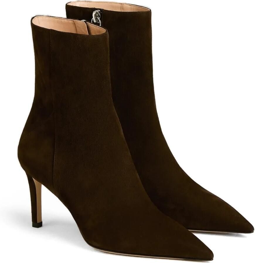 Kiton suede tapered-toe ankle boots Bruin - Foto 2