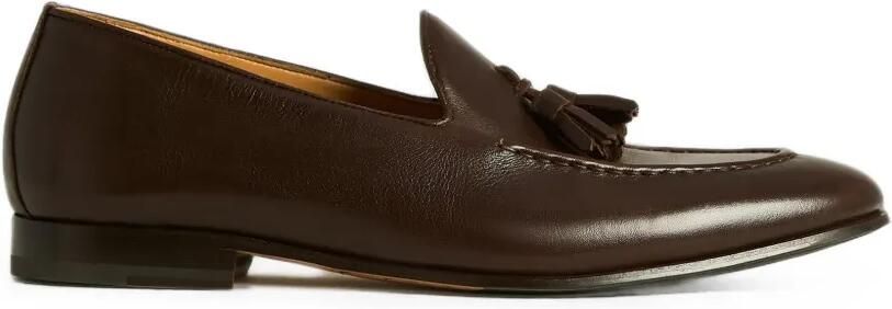 Kiton tassel calfskin loafers Bruin