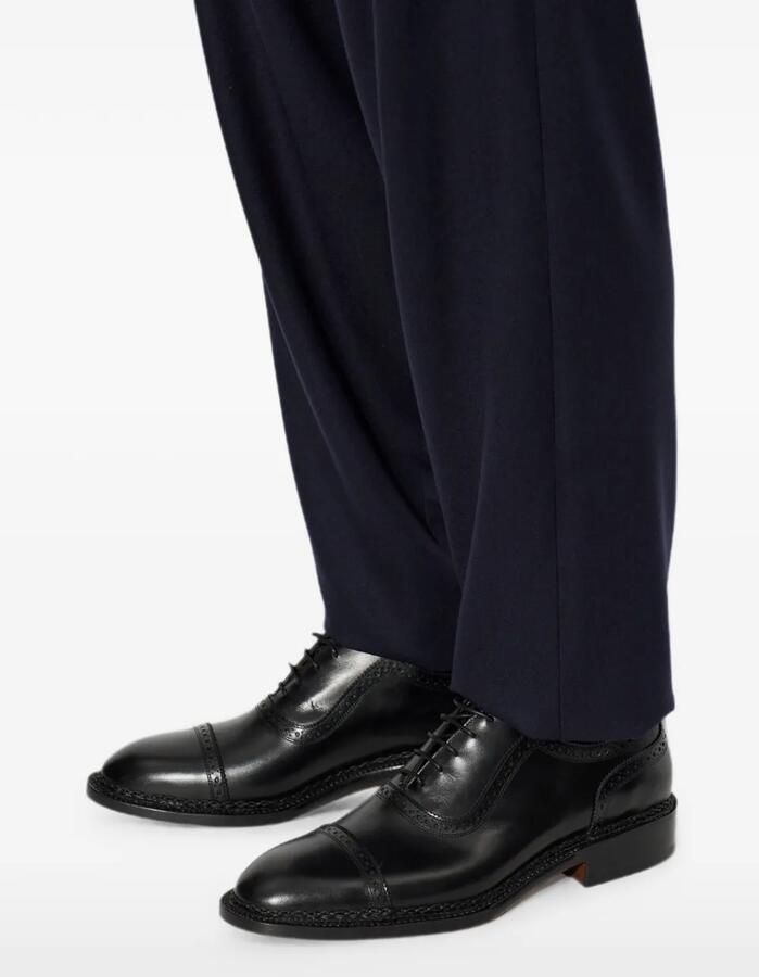 Kiton Veterschoenen met brogue detail Zwart - Foto 2