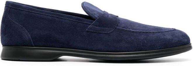 Kiton Loafers met ronde neus Blauw