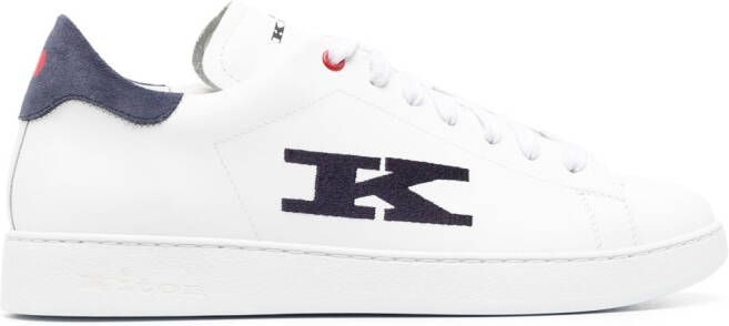 Kiton Sneakers met logopatch Wit