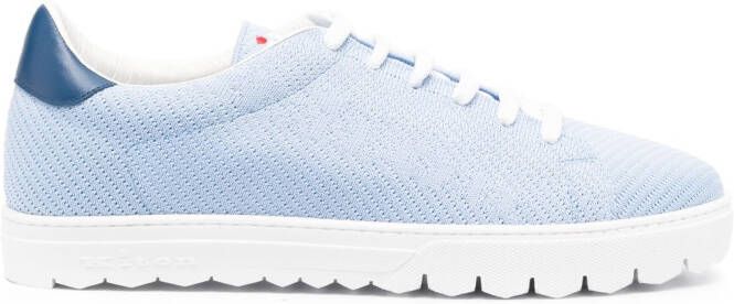 Kiton Geperforeerde sneakers Blauw