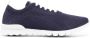 Kiton Sneakers met geborduurd logo Blauw - Thumbnail 1