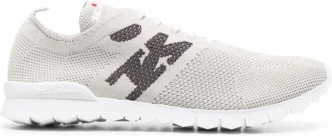 Kiton Sneakers met mesh vlakken Grijs