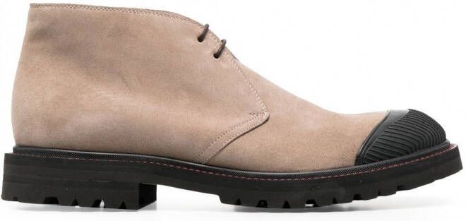 Kiton Suède desert boots Beige