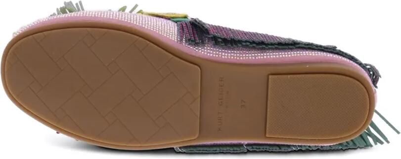 Kurt Geiger London 225 slippers met pompon en franje Roze - Foto 4