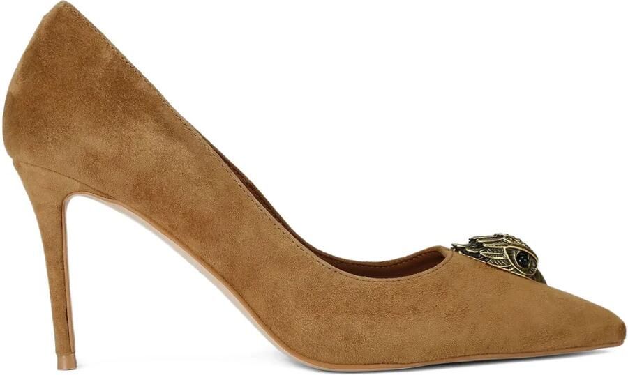 Kurt Geiger London 85 mm Belgravia Eagle Court pumps met puntige neus Bruin