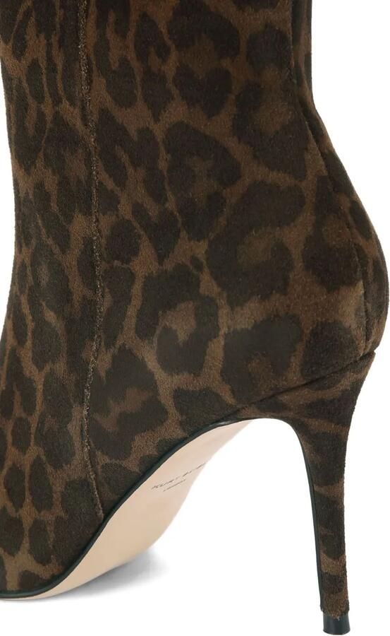 Kurt Geiger London 85 mm Belgravia knielaarzen met luipaardprint Bruin - Foto 2