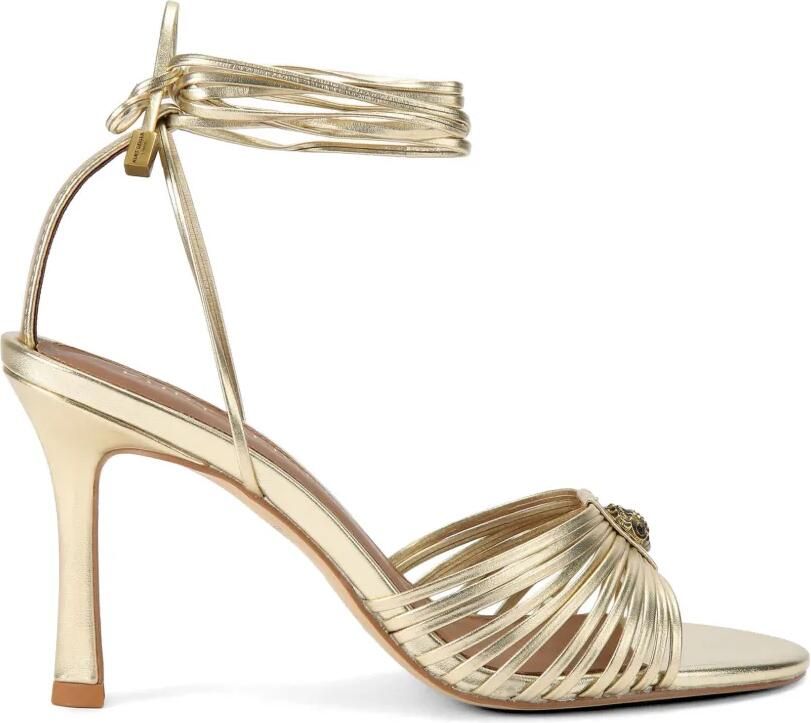 Kurt Geiger London 90 mm leren sandalen met hak Goud
