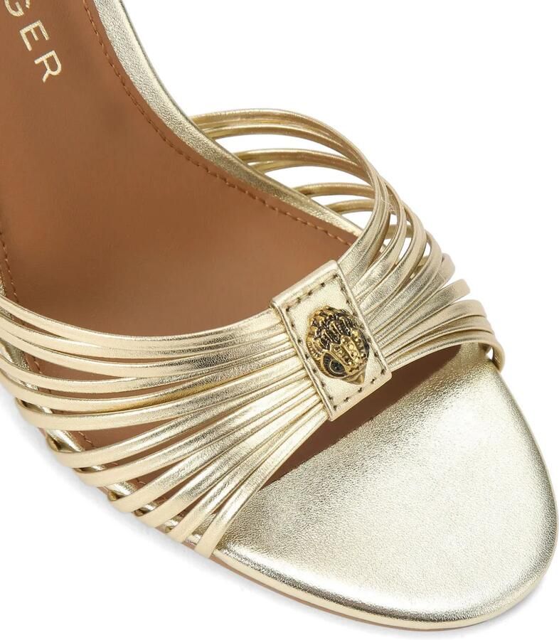 Kurt Geiger London 90 mm leren sandalen met hak Goud - Foto 2