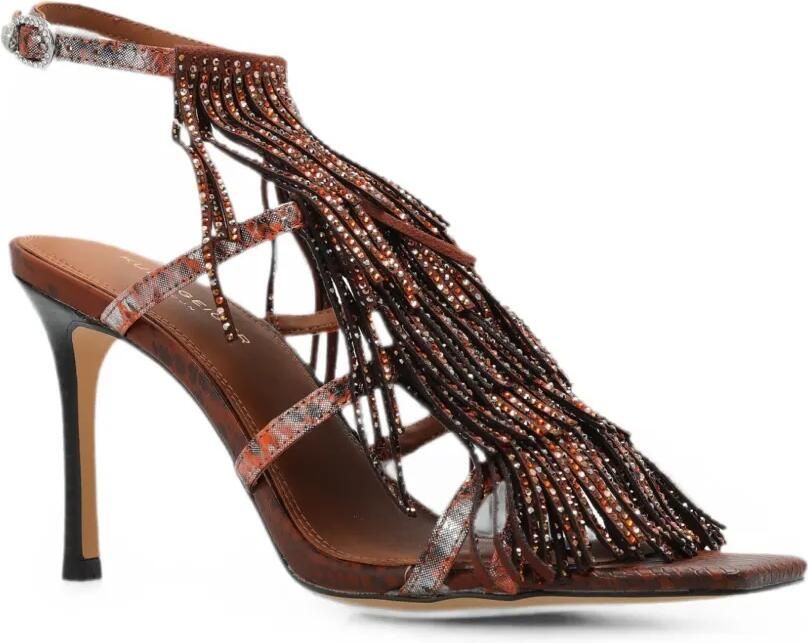 Kurt Geiger London 90 mm sandalen met franje Bruin - Foto 4