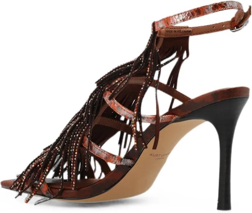 Kurt Geiger London 90 mm sandalen met franje Bruin - Foto 3