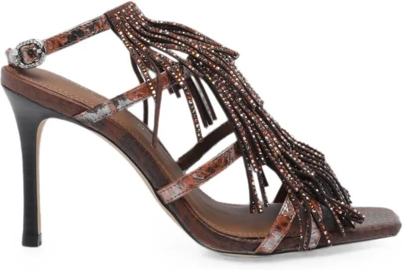 Kurt Geiger London 90 mm sandalen met franje Bruin