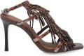 Kurt Geiger London 90 mm sandalen met franje Bruin - Bruin