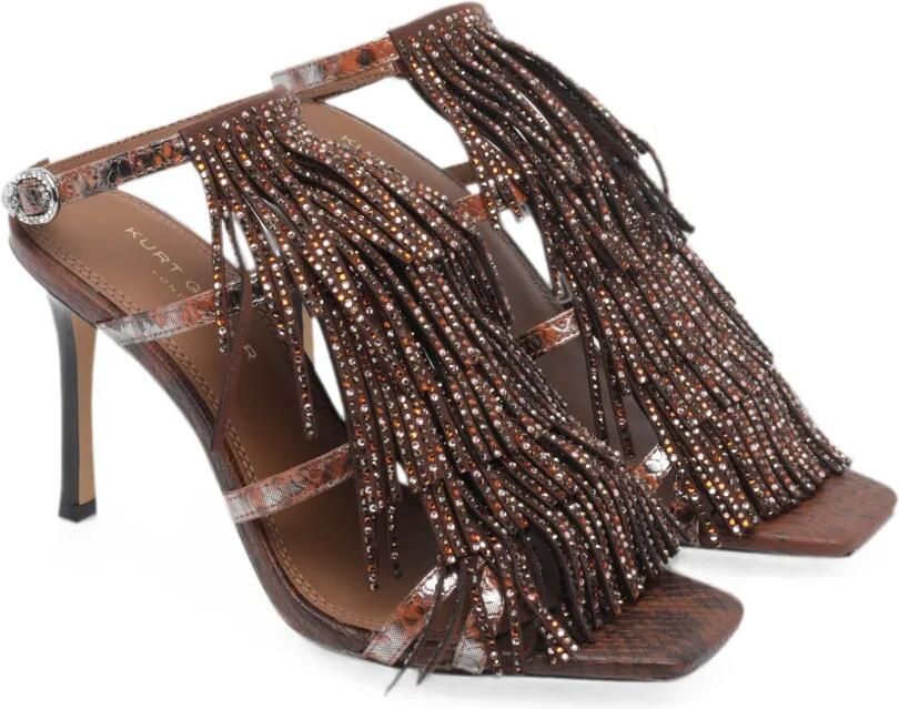 Kurt Geiger London 90 mm sandalen met franje Bruin - Foto 3