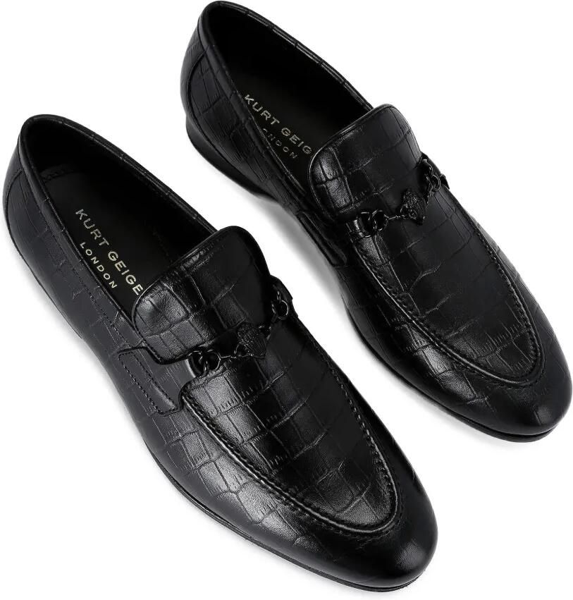 Kurt Geiger London Alton loafers met krokodillen-reliëf Zwart - Foto 2